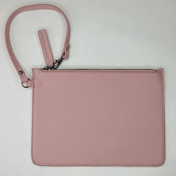 Blush Pink Clutch Bag Wristlet - Picture 2 of 11